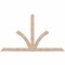 Ekena Millwork Richland Smooth Timber Gable Bracket, Douglas Fir, 108"W x 63"H x 1 1/2"D x 5 1/2"F, 14/12 Pitch GBW108X63X0206RIC00SDF - alternate 1